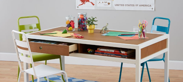 Convertible Children's Table with Adjustable Legs